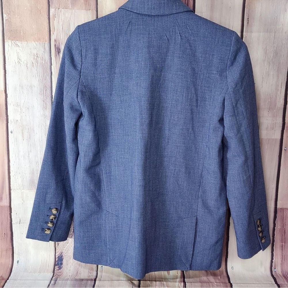 Anthropologie Maeve Blue Blazer Chambray 14 NWT - Picture 7 of 10